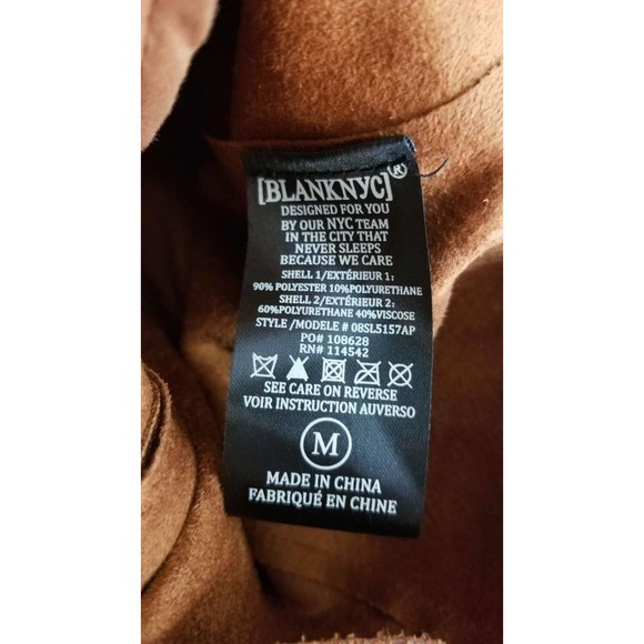 Anthropologie Blank NYC Sharona Brown Snake Print Jacket Size M - Picture 7 of 9